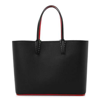 Christian Louboutin Calfskin Spikes East West Cabata Tote Black 1 of 11