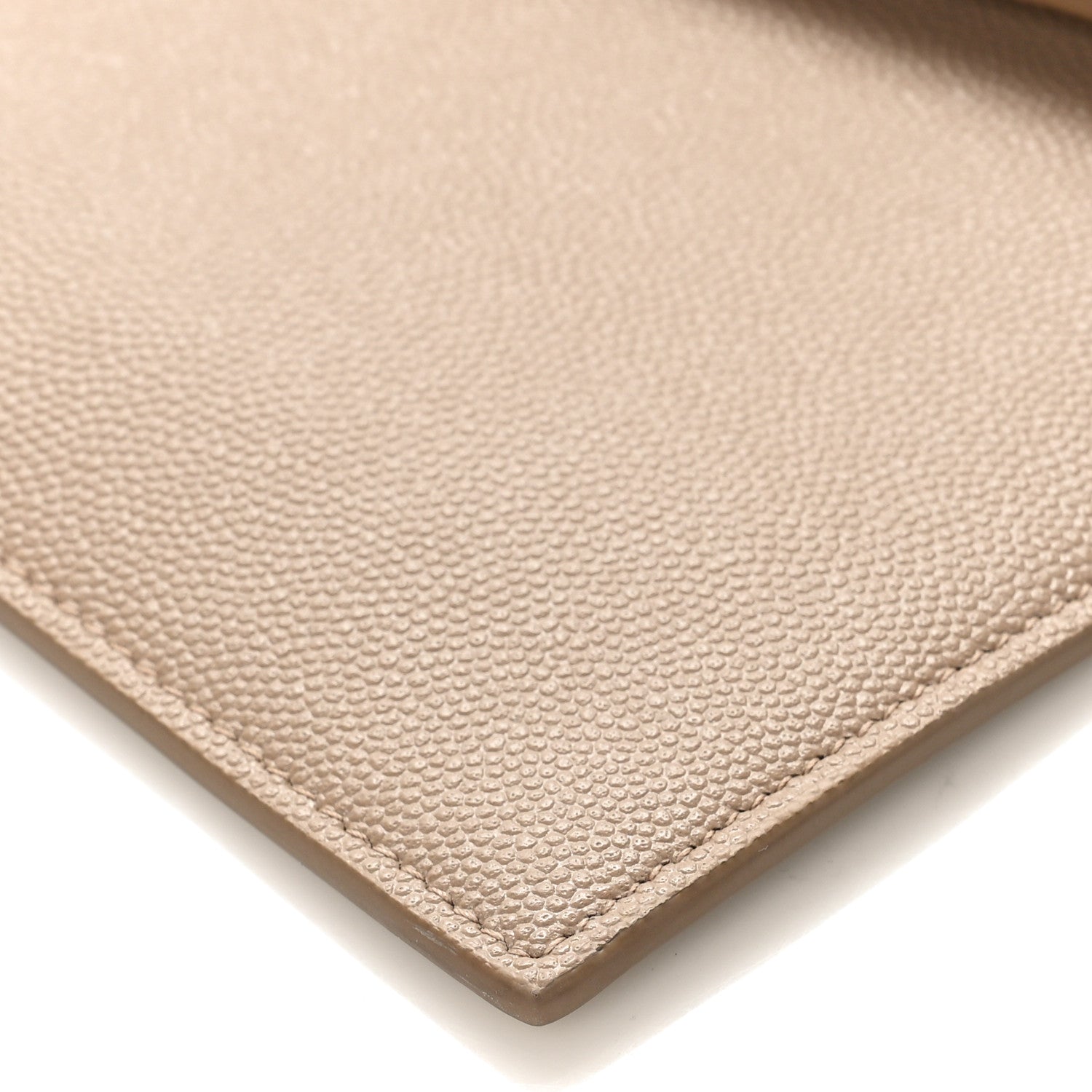 Saint Laurent Grain De Poudre Uptown Pouch Dark Beige 8 of 8