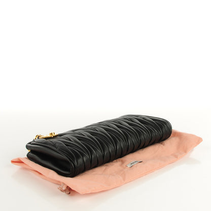 Miu Miu Nappa Matelasse Clutch Black 4 of 7