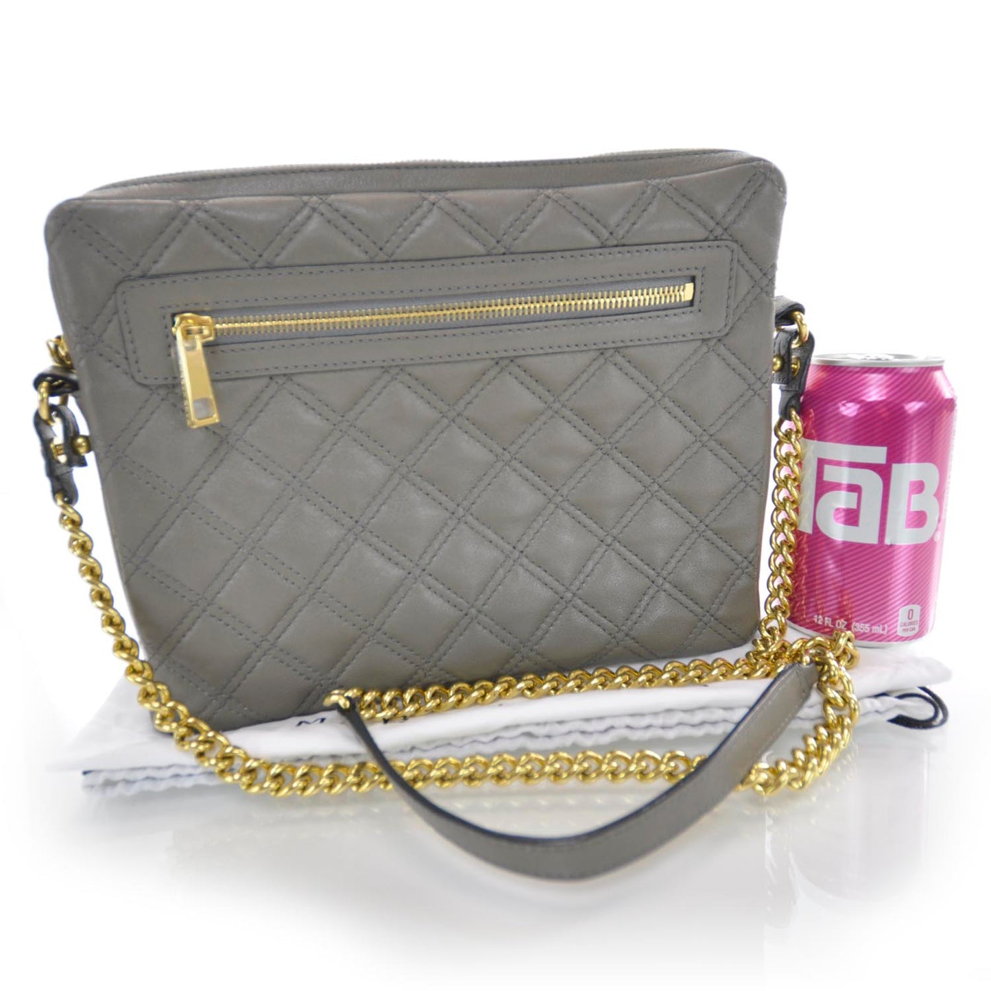 Leather iPad Case Shoulder Bag Grey