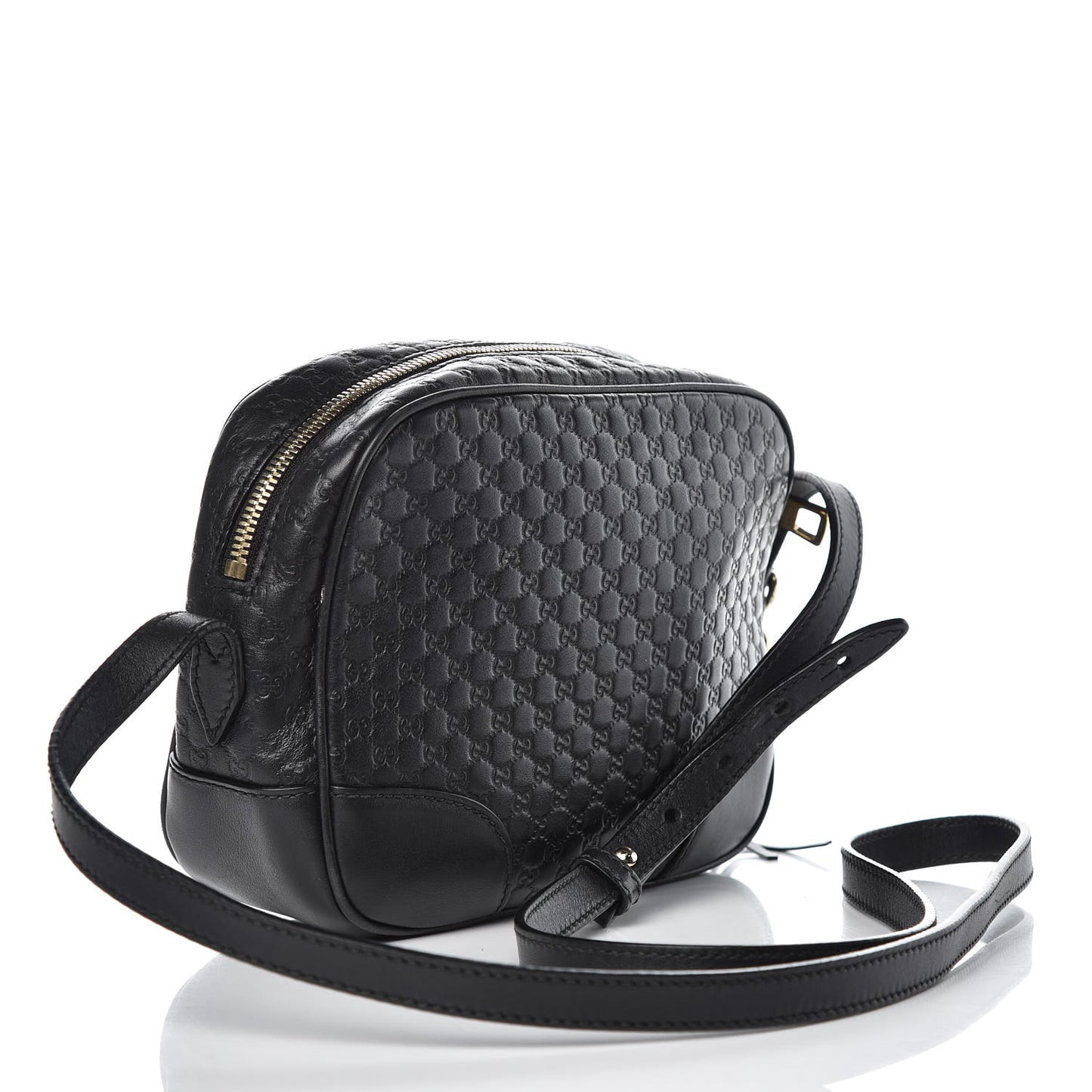 Microguccissima Mini Bree Messenger Bag Black
