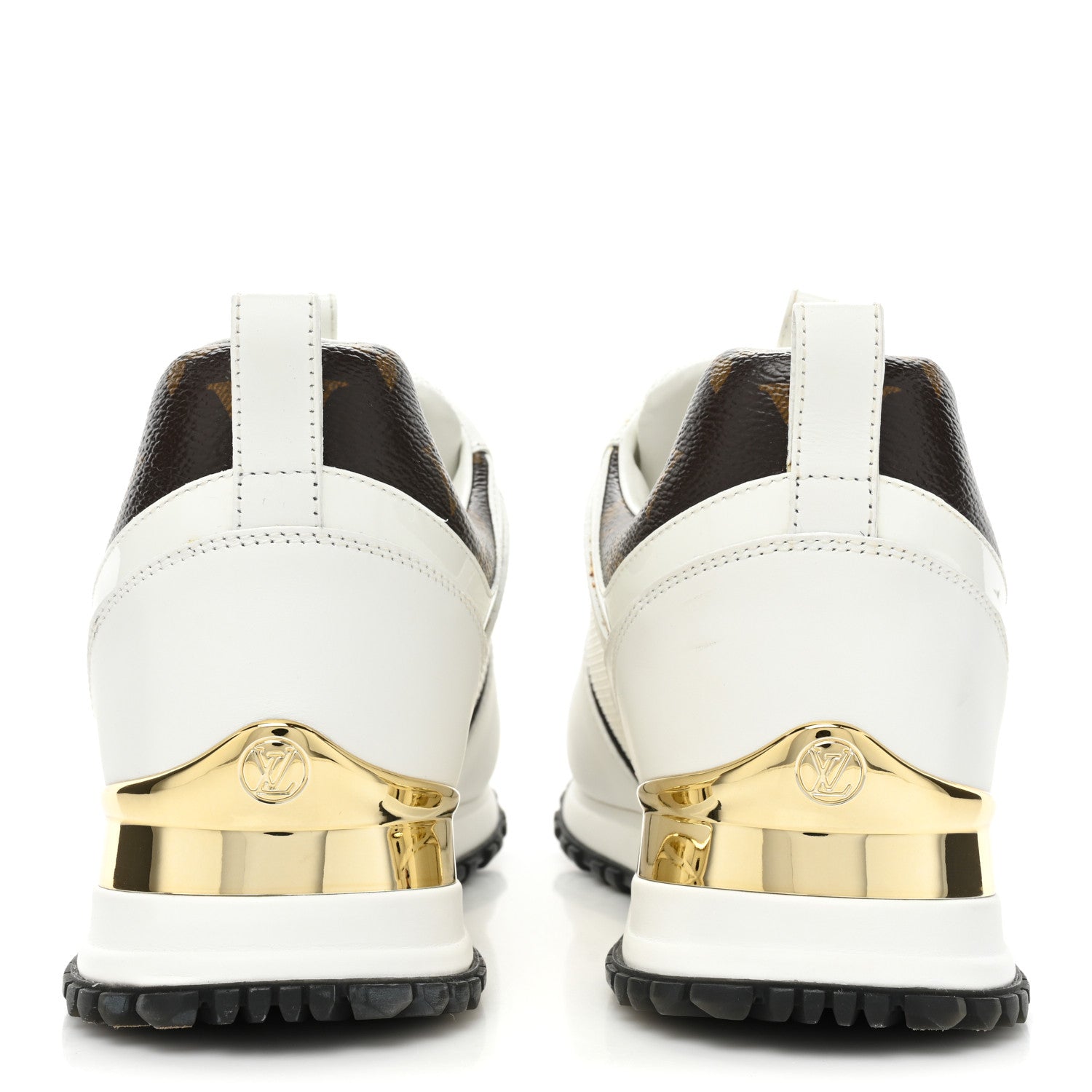 Louis Vuitton Calfskin Monogram Run Away Sneakers 38 White 4 of 10