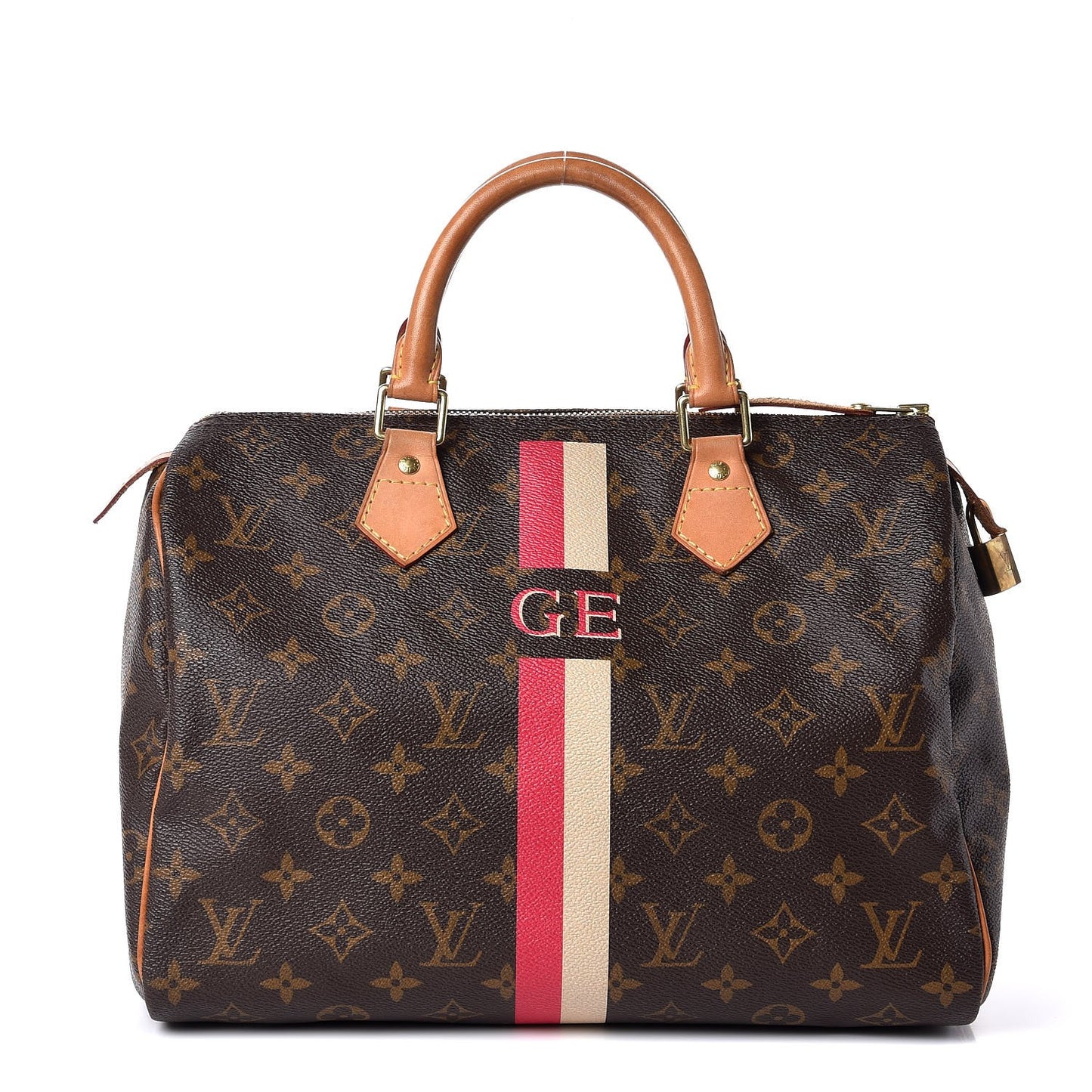 Monogram My LV Heritage Speedy 30 Fuchsia Ivory
