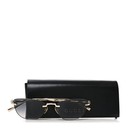Gucci Metal Bamboo Sunglasses GG2063S Gold 8 of 8