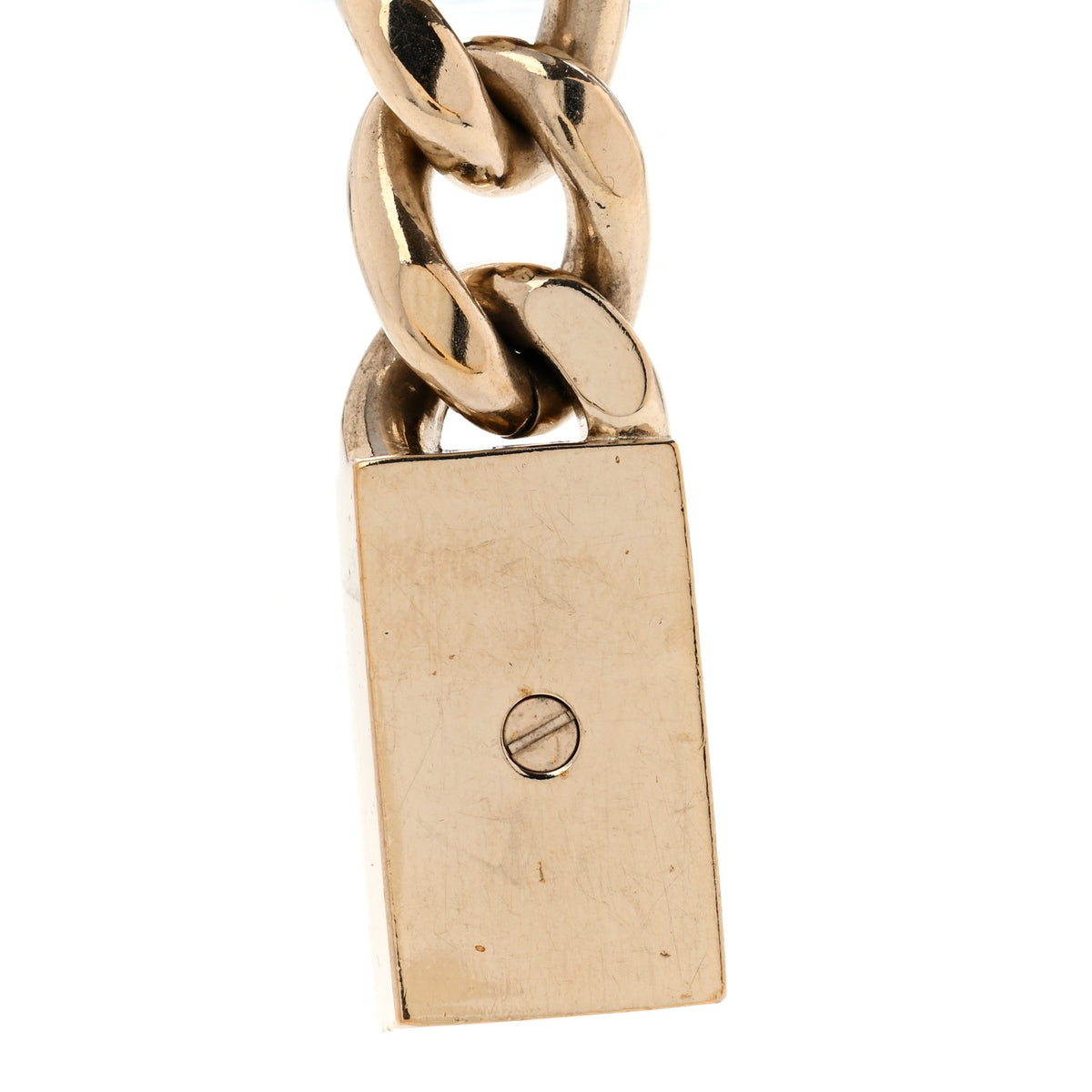 Chanel Chain Link Crystal CC Dog Tag Charm Necklace Gold 6 of 7