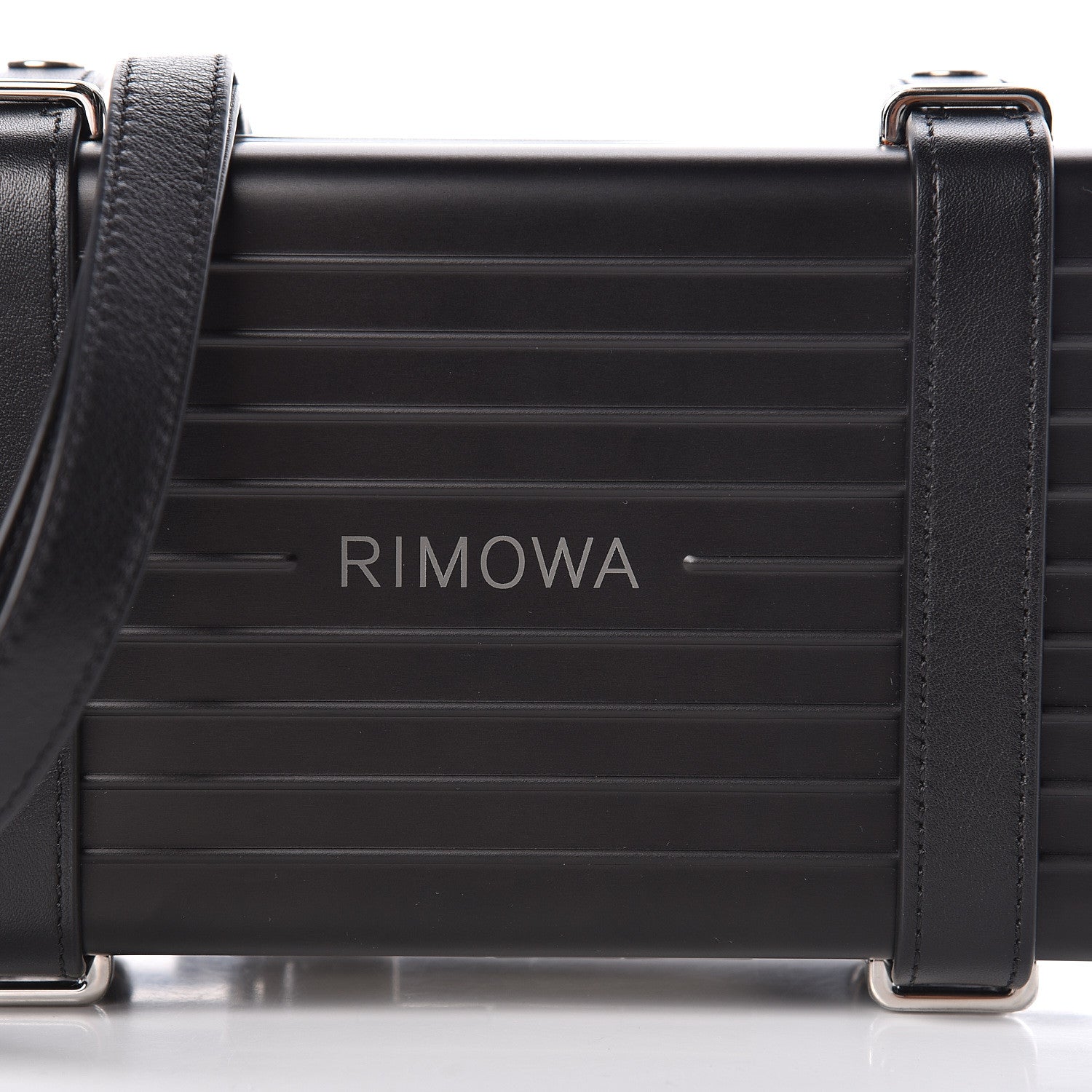 Christian Dior X RIMOWA Aluminum Personal Clutch On Strap Black