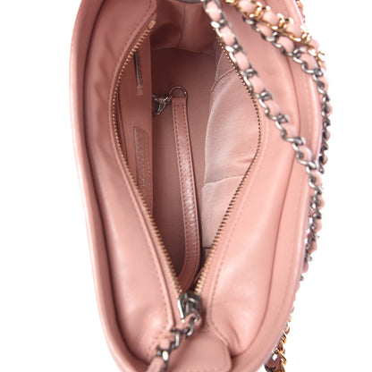Chanel Aged Calfskin Quilted Small Gabrielle Hobo Pink 7 of 7