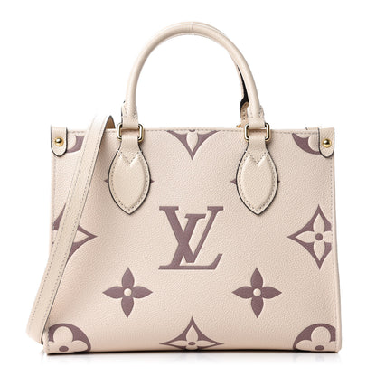 Louis Vuitton Empreinte Monogram Giant Onthego PM Creme Bois De Rose 1 of 11