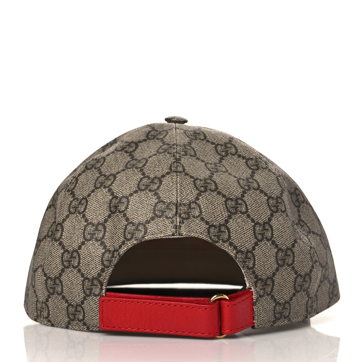 GG Supreme Monogram Apple Print Baseball Hat M Beige Red