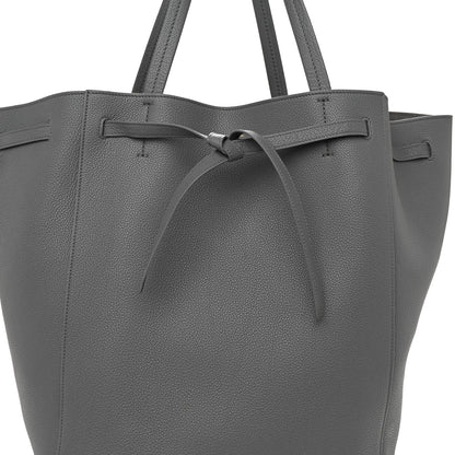 Celine Soft Grained Calfskin Small Belt Cabas Phantom Medium Grey 8 of 11
