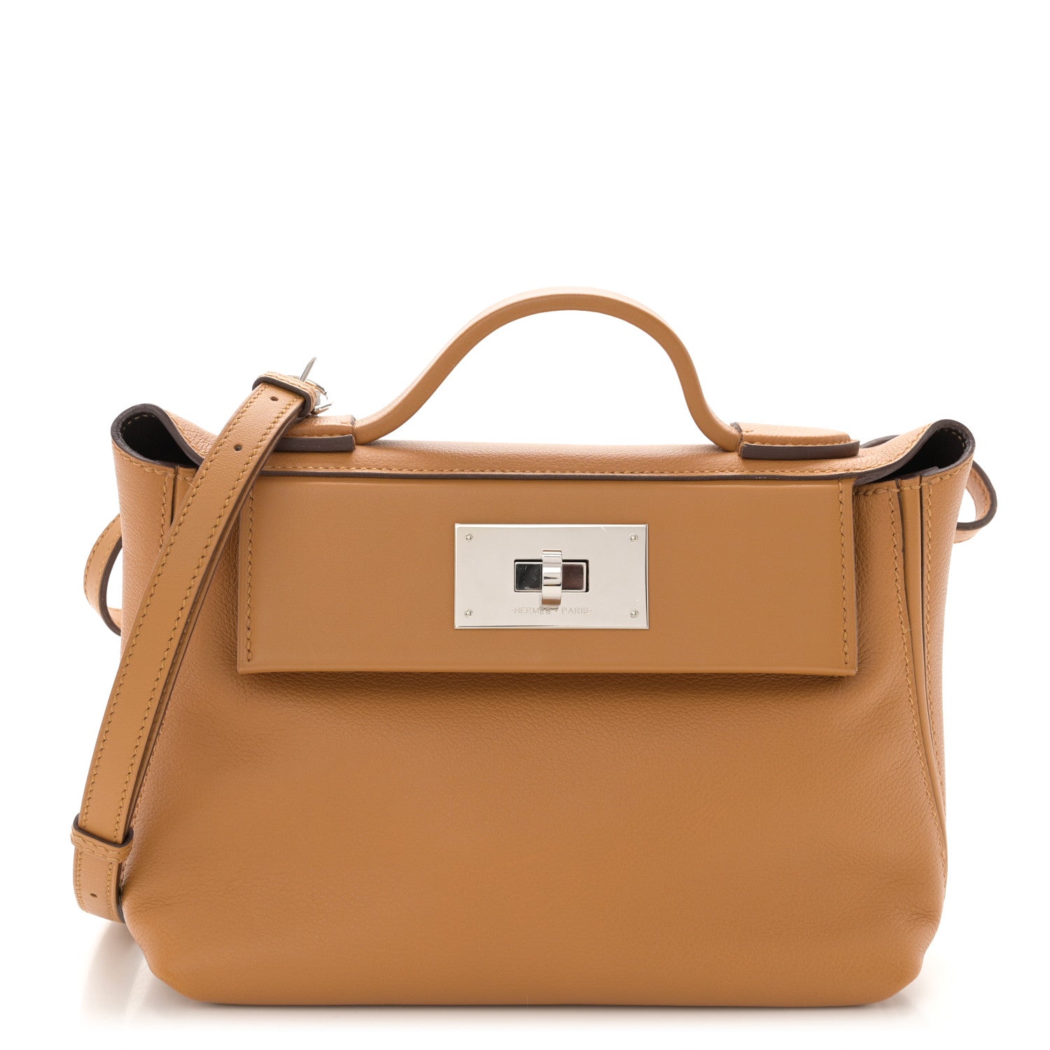 Hermes Evercolor Swift Verso 24/24 21 Sesame Rouge Sellier 1 of 10