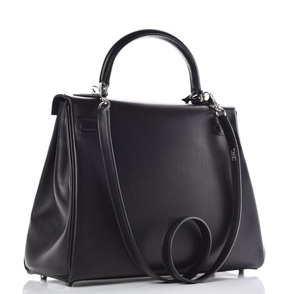 Hermes Evercalf Kelly Retourne 32 Black 4 of 42