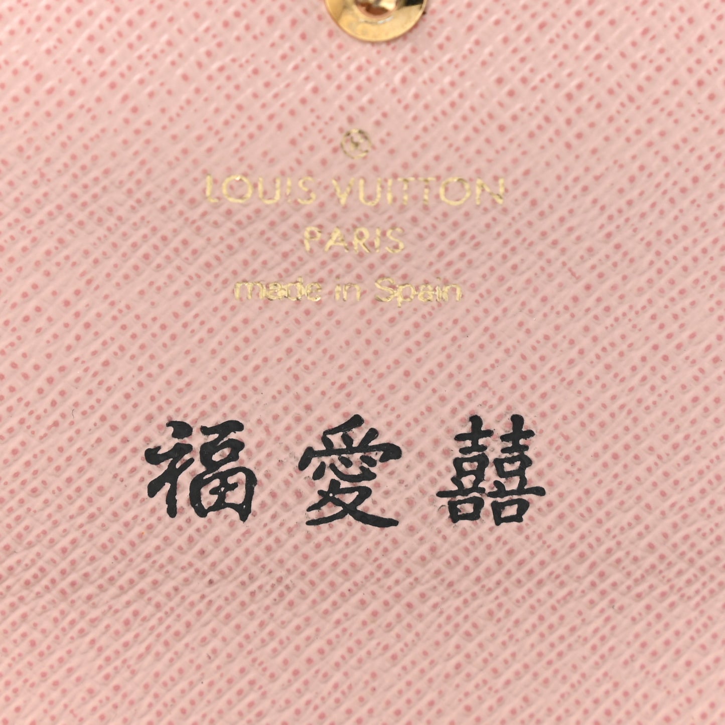 Damier Ebene Caissa Wallet Rose Ballerine