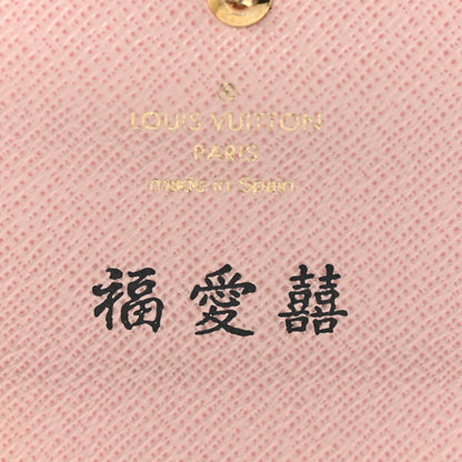 Louis Vuitton Damier Ebene Caissa Wallet Rose Ballerine 6 of 9