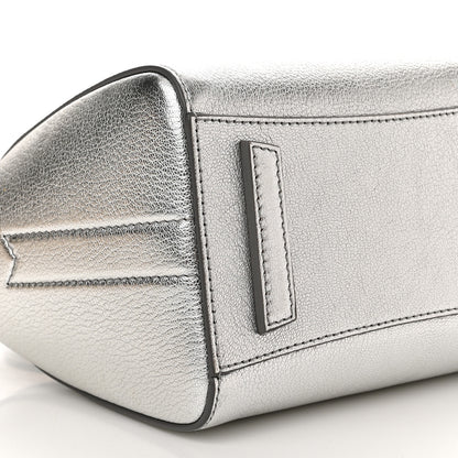Givenchy Metallic Sugar Goatskin Mini Antigona Silver 9 of 11