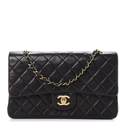 Chanel Lambskin Quilted Medium Double Flap Black 1 of 10