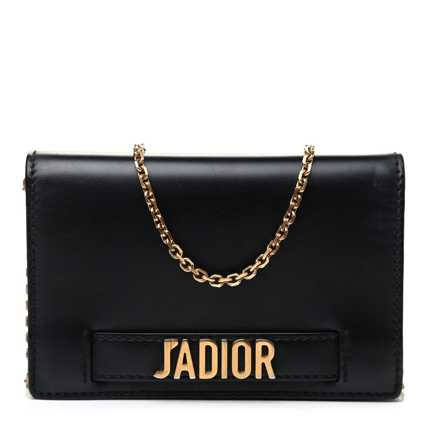 Christian Dior Calfskin J'Adior Wallet on Chain Pouch Black 1 of 9