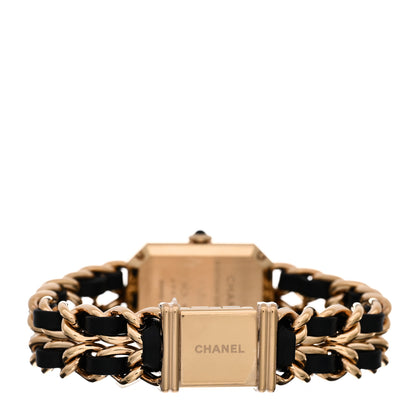 Chanel Stainless Steel Lambskin 20mm Chain Premiere Quartz Watch Gold M 3 of 4