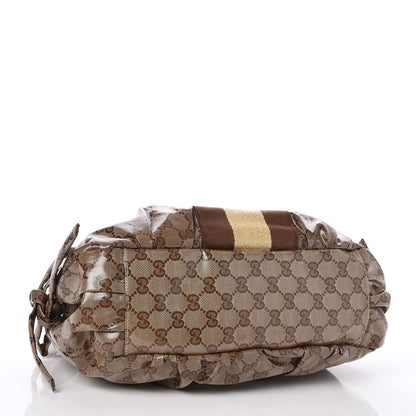 Gucci Crystal Monogram Web Hobo 4 of 8