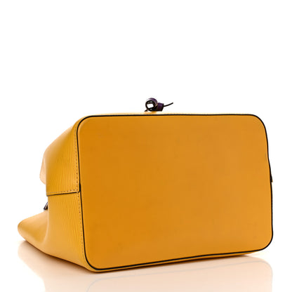 Louis Vuitton Epi NeoNoe MM Citron Violet 4 of 13