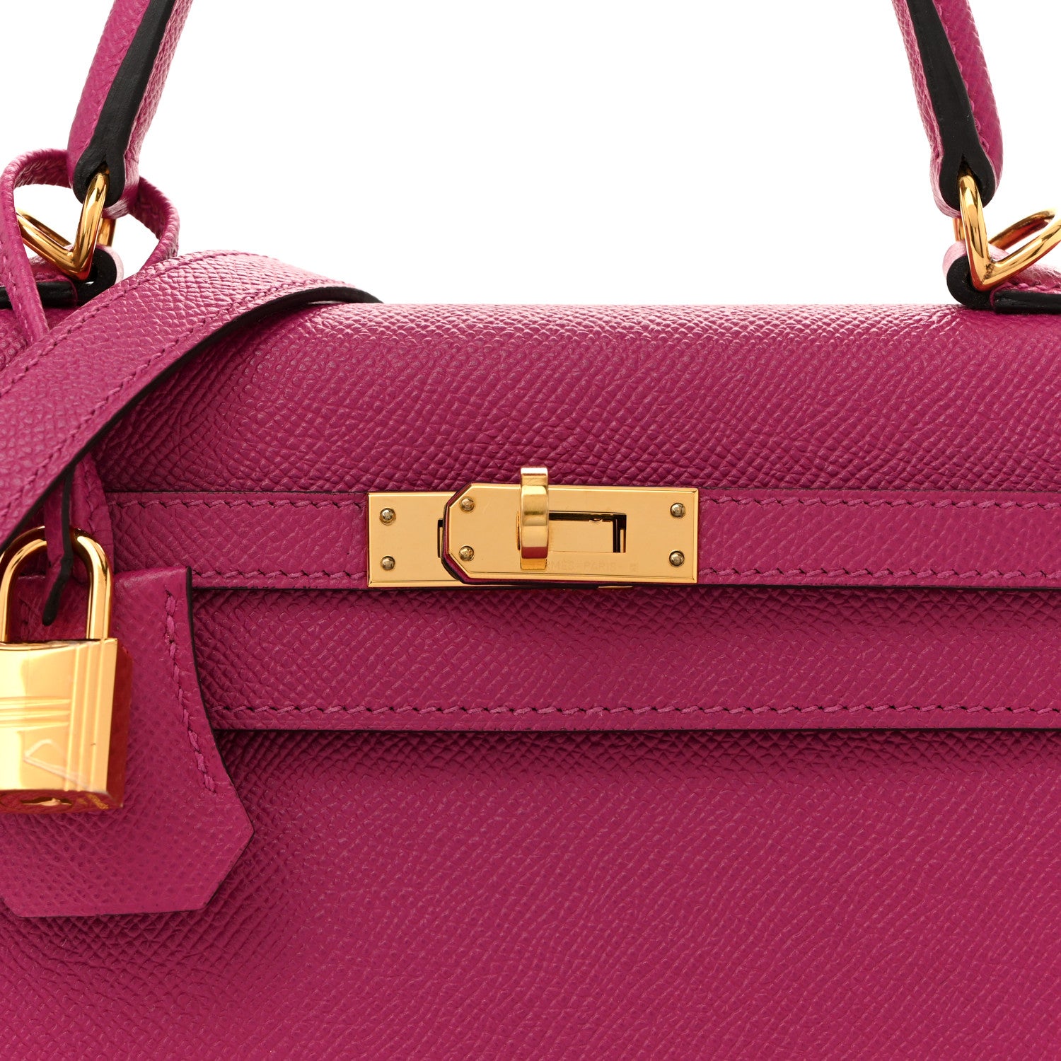 Hermes Epsom Horseshoe Kelly Sellier 25 Rose Pourpre Anemone 8 of 15