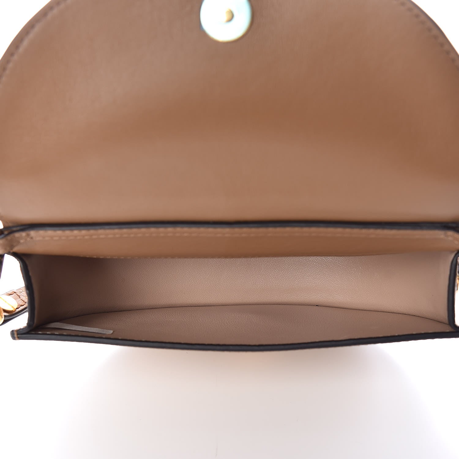 Chloe Metallic Calfskin Small Nile Bracelet Minaudiere Bag Gold 7 of 10