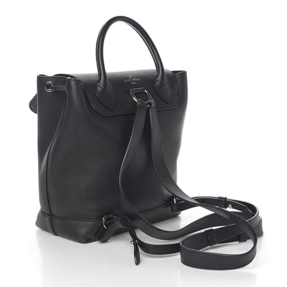 Louis Vuitton Calfskin Lockme Backpack Black 2 of 8
