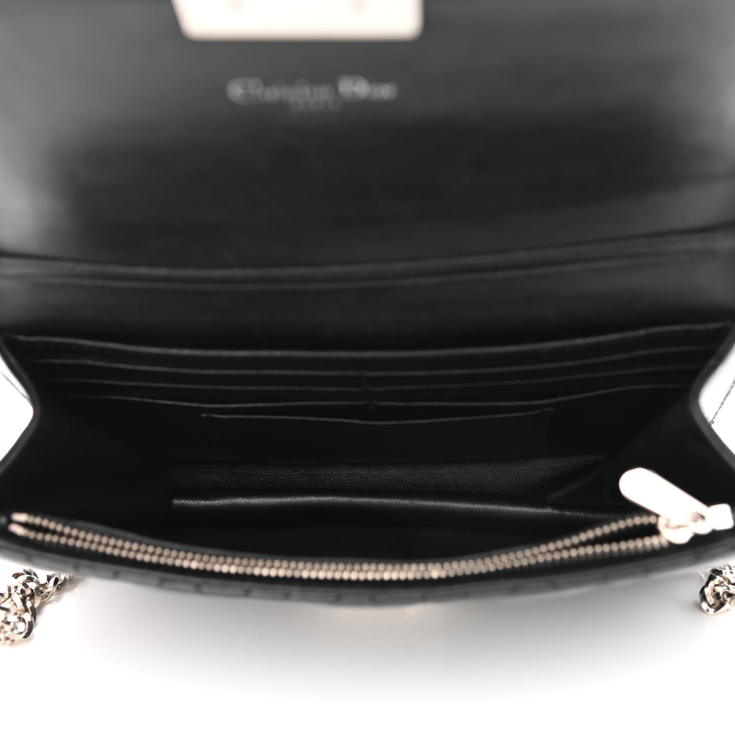 Christian Dior Metallic Iridescent Patent Calfskin Cannage Miss Dior Promenade Pouch Black Multicolor 5 of 10