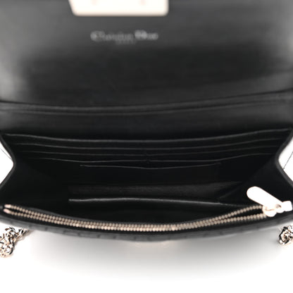 Christian Dior Metallic Iridescent Patent Calfskin Cannage Miss Dior Promenade Pouch Black Multicolor 5 of 10