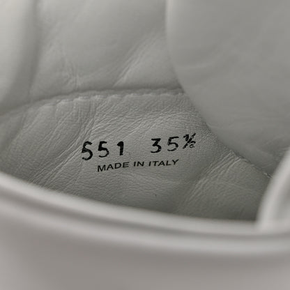Prada Re-Nylon Gabardine Metal Triangle Logo Wheel Pouch Pocket High Top Sneakers 35.5 White 6 of 9