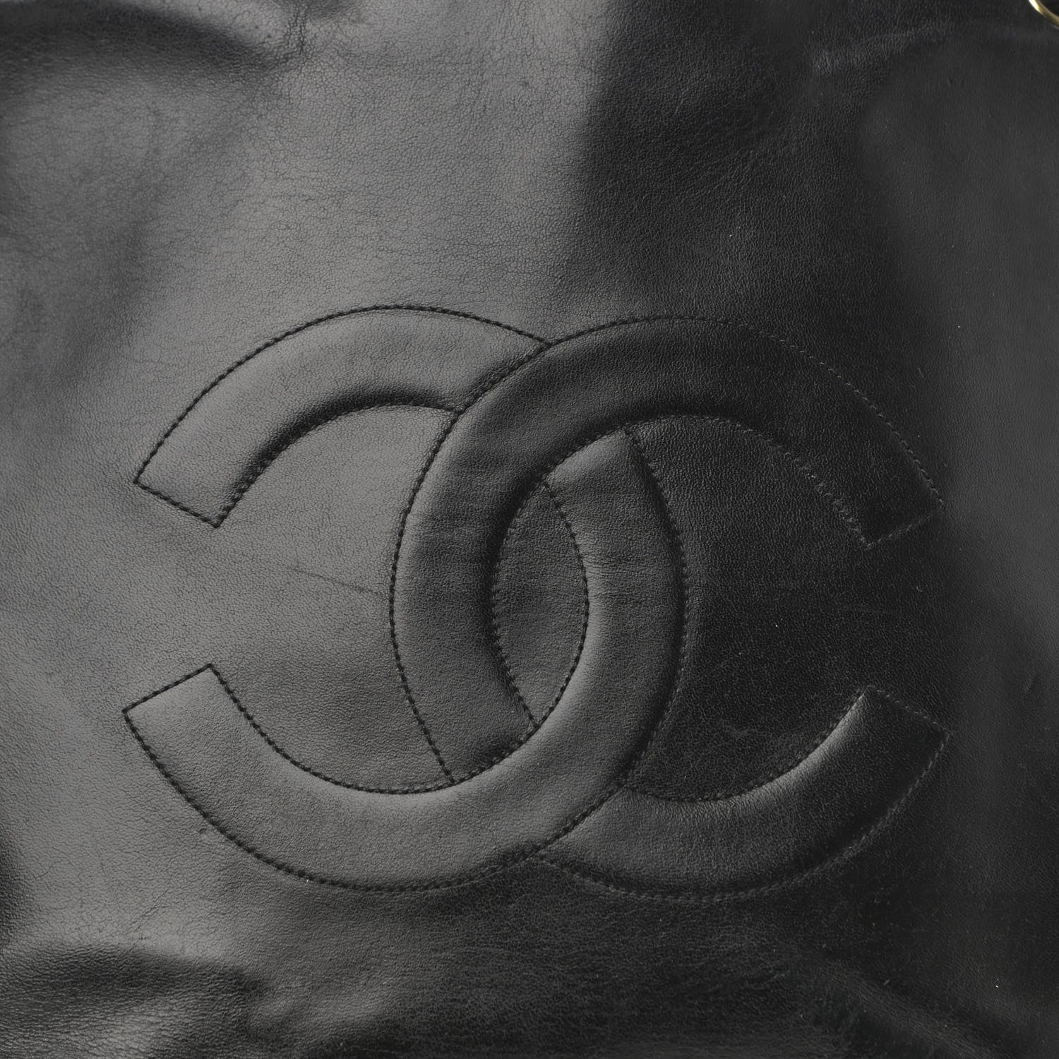 Chanel Lambskin CC Shoulder Bag Black 8 of 17