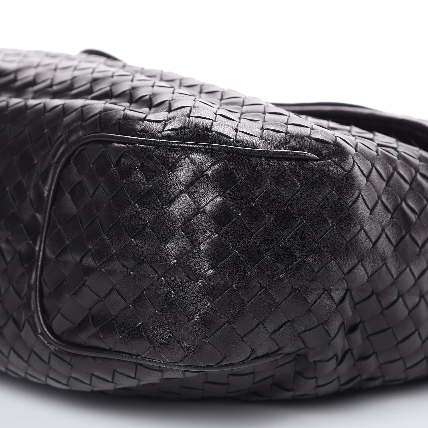 Bottega Veneta Nappa Intrecciato Flap Shoulder Bag Black 10 of 14
