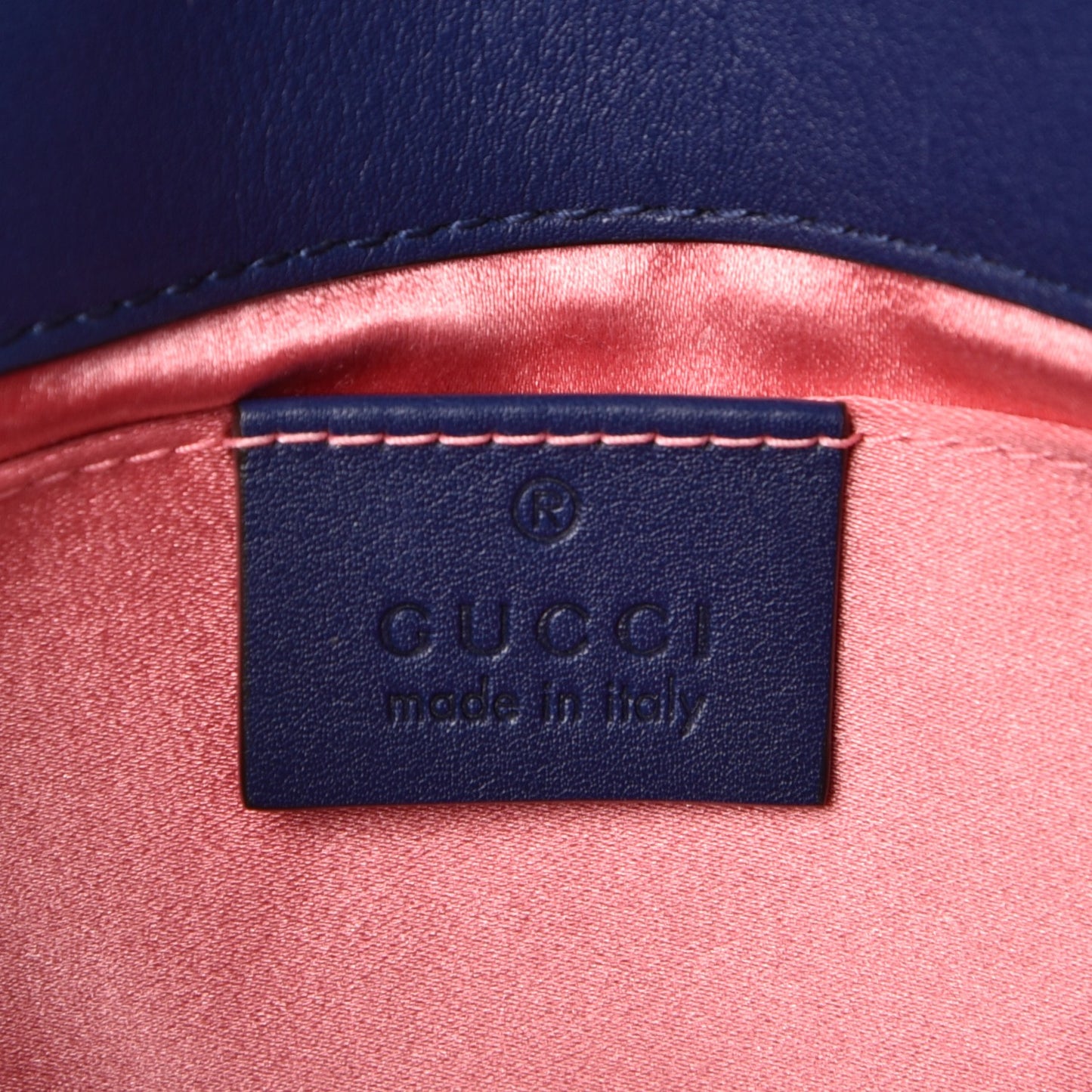 Velvet Matelasse Mini GG Marmont Shoulder Bag Cobalt Blue