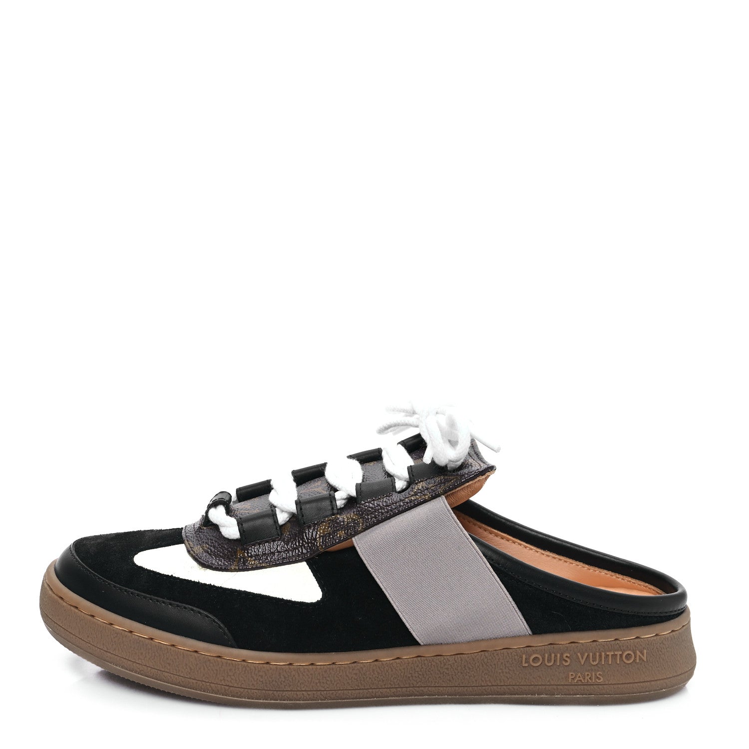 Louis Vuitton Lous Open Back Sneaker 38.5 Black 1 of 9