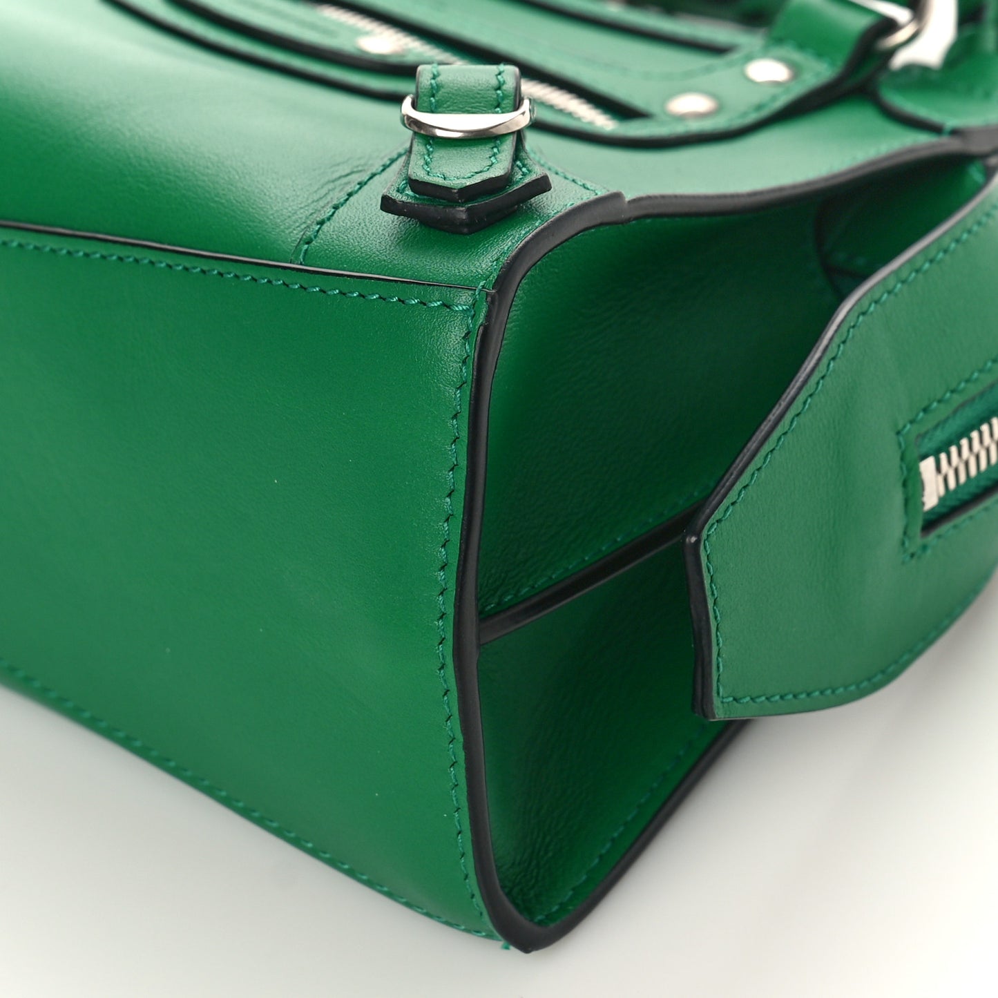 Smooth Calfskin Neo Classic Silver Hardware Mini City Grass Green