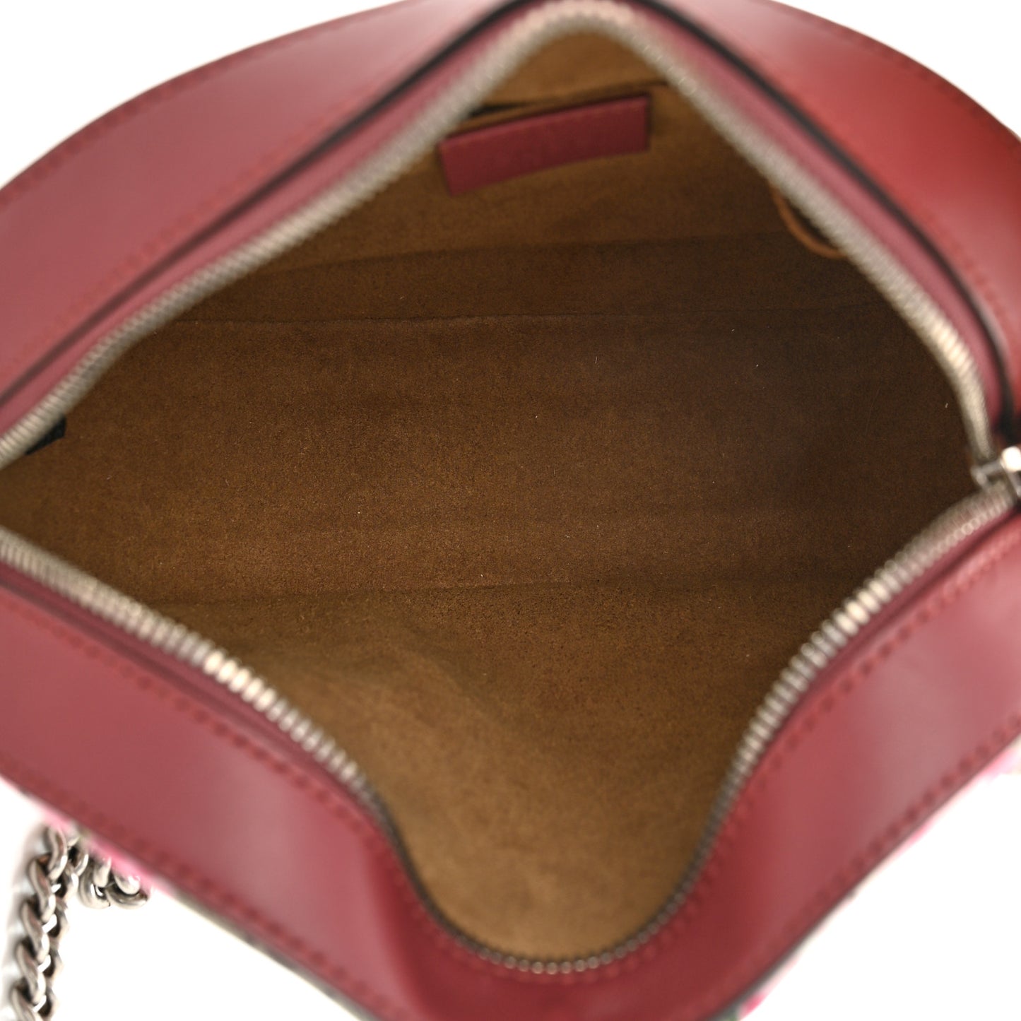 GG Supreme Monogram Blooms Mini Chain Shoulder Bag Beige Multicolor Dry Rose