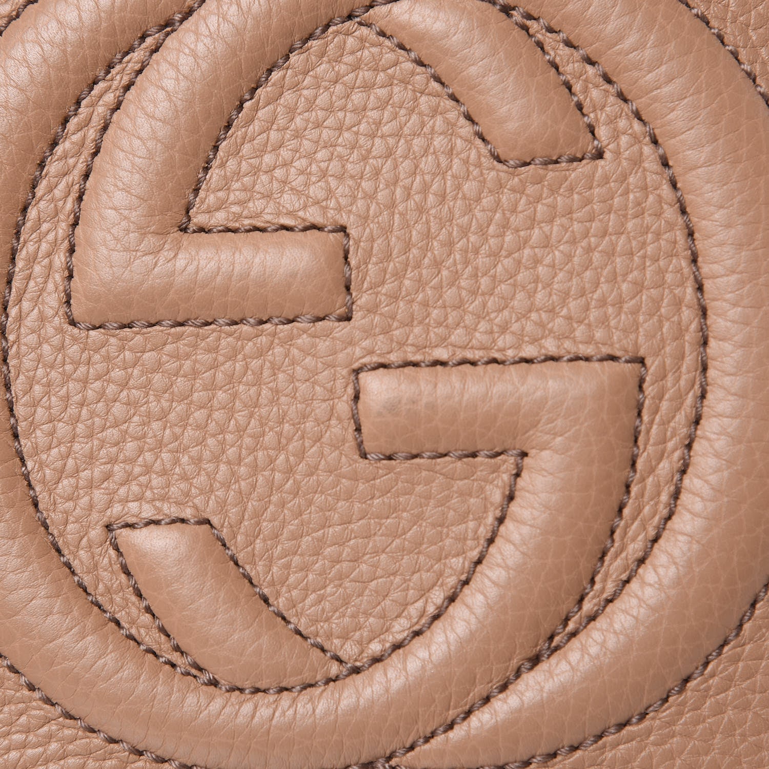 Gucci Pebbled Calfskin Small Soho Disco Bag Rose Beige 9 of 9