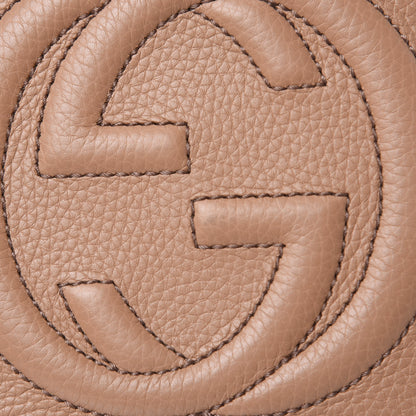 Gucci Pebbled Calfskin Small Soho Disco Bag Rose Beige 9 of 9