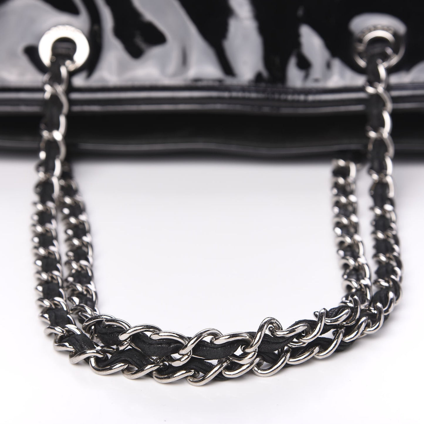 Vinyl XL Lipstick Tote Black