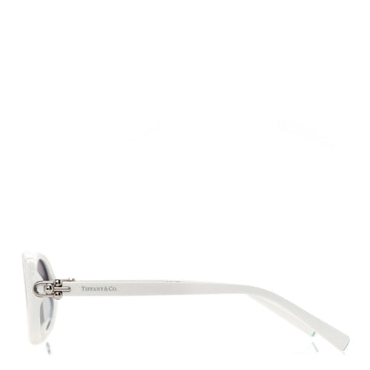 Tiffany Acetate HardWear Oval Sunglasses TF4242D White Blue 3 of 8