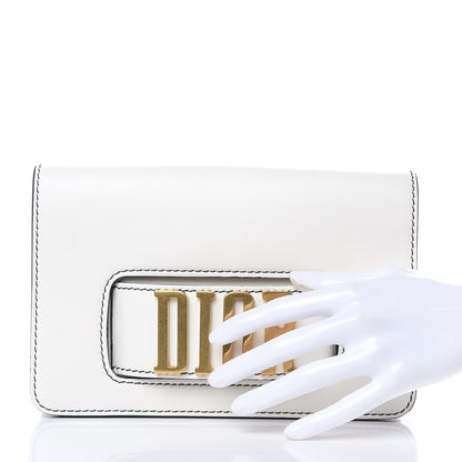 Christian Dior Smooth Calfskin Dio(r)evolution Flap Clutch White 2 of 9