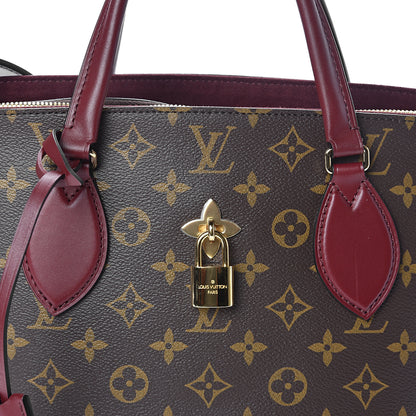 Louis Vuitton Monogram Flower Zipped Tote MM Bordeaux 6 of 8