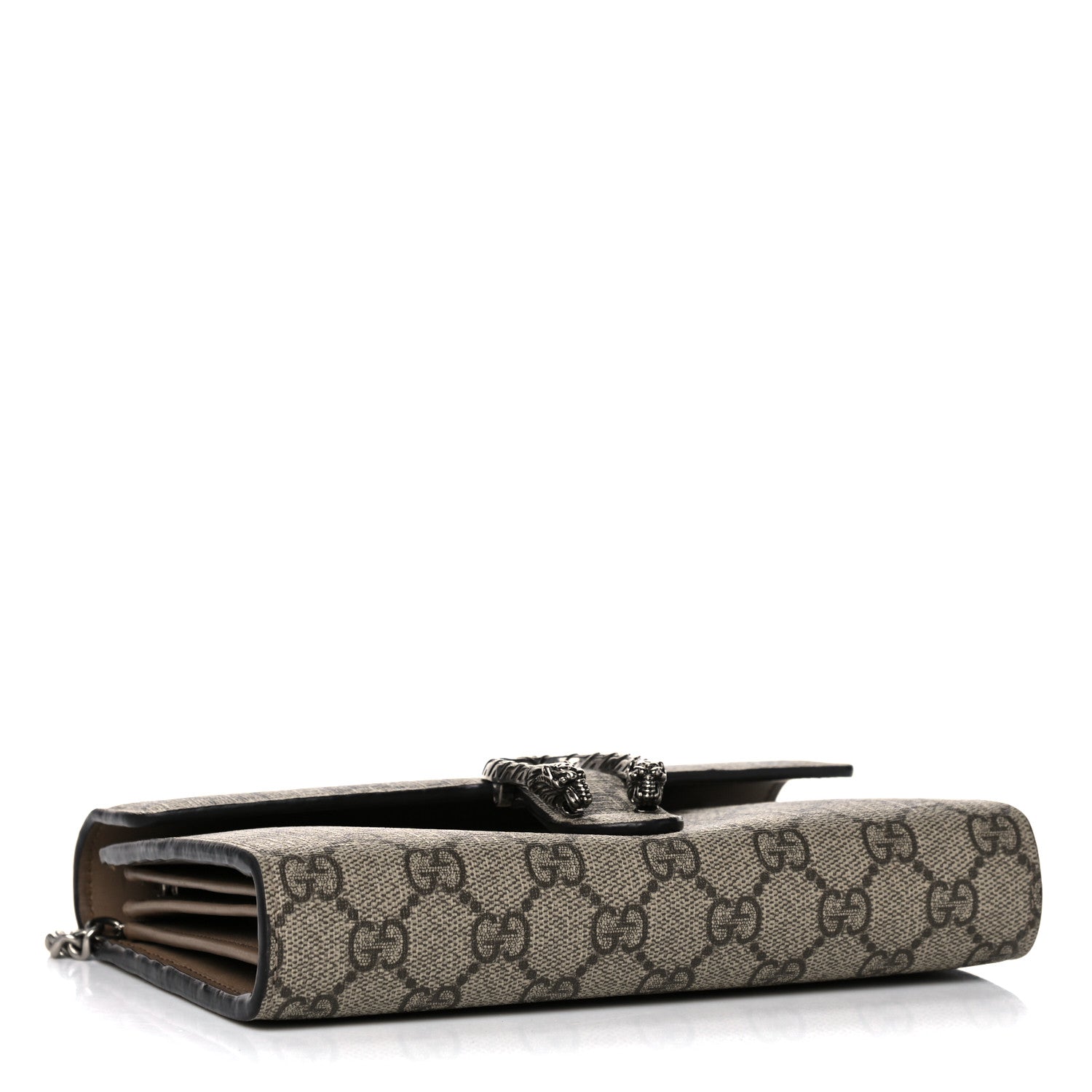 Gucci GG Supreme Monogram Mini Dionysus Chain Wallet Beige Taupe 4 of 18
