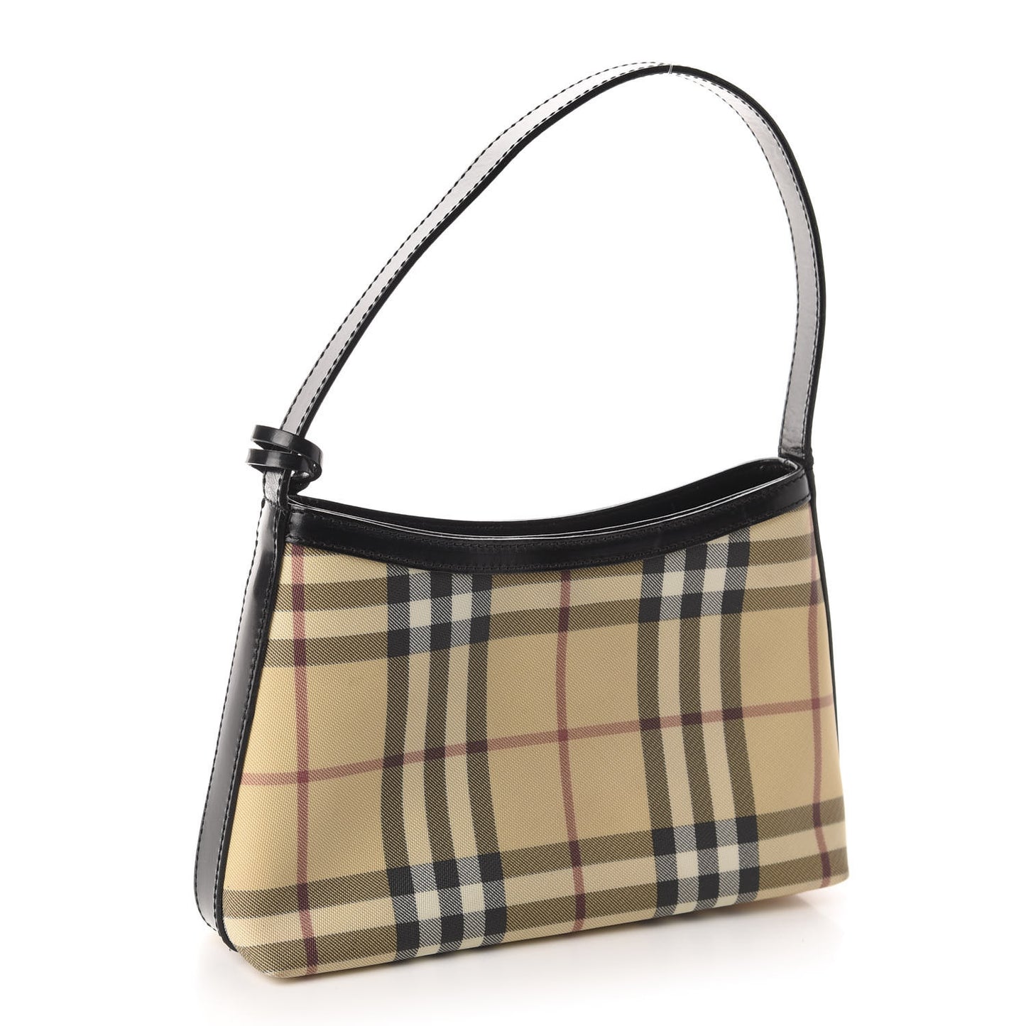House Check Shoulder Bag Black