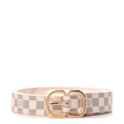 Louis Vuitton Damier Azur 25mm Belt 90 36 1 of 9