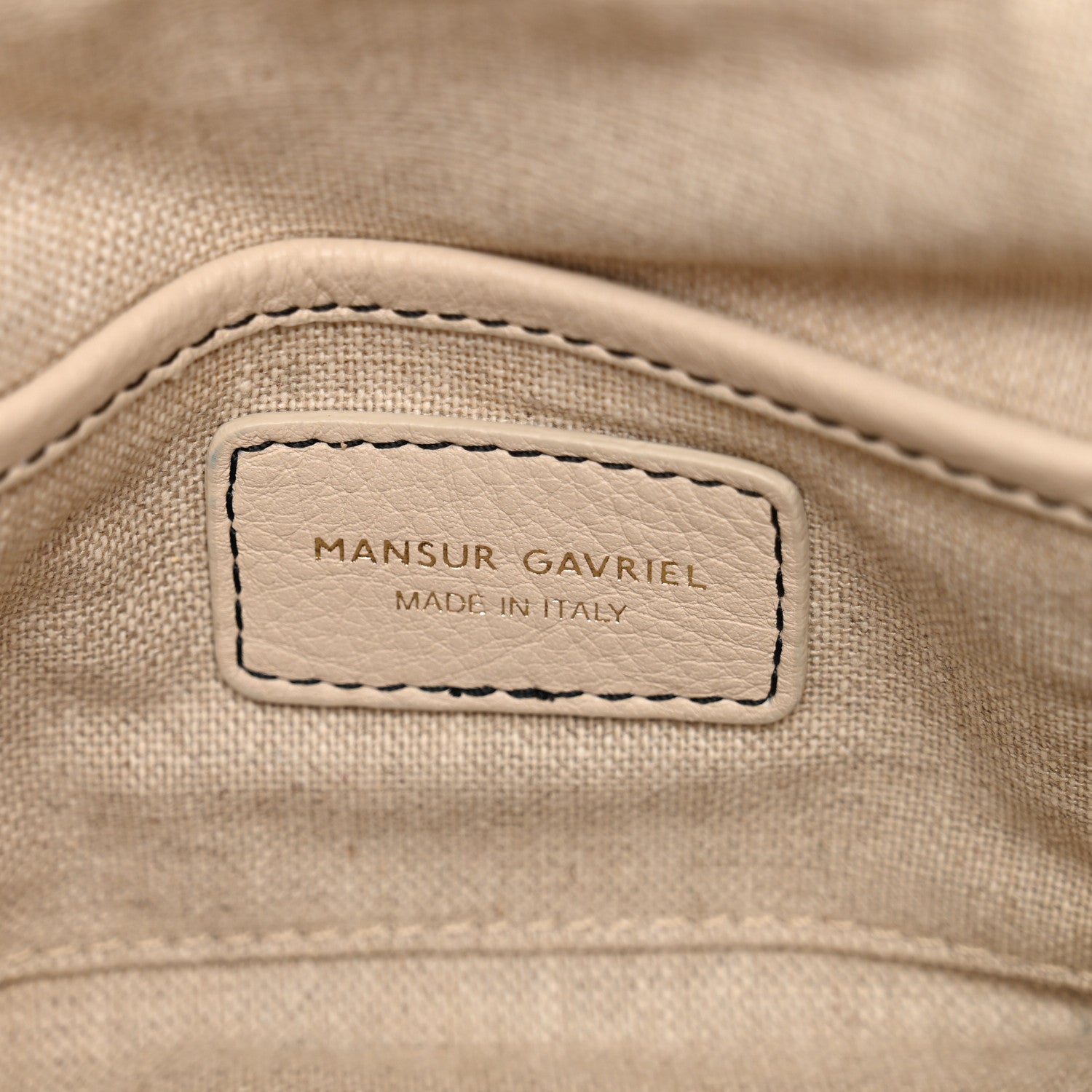 Mansur Gavriel Calfskin Mini Tulipano Bag Latte Macchiato Multicolor 6 of 10
