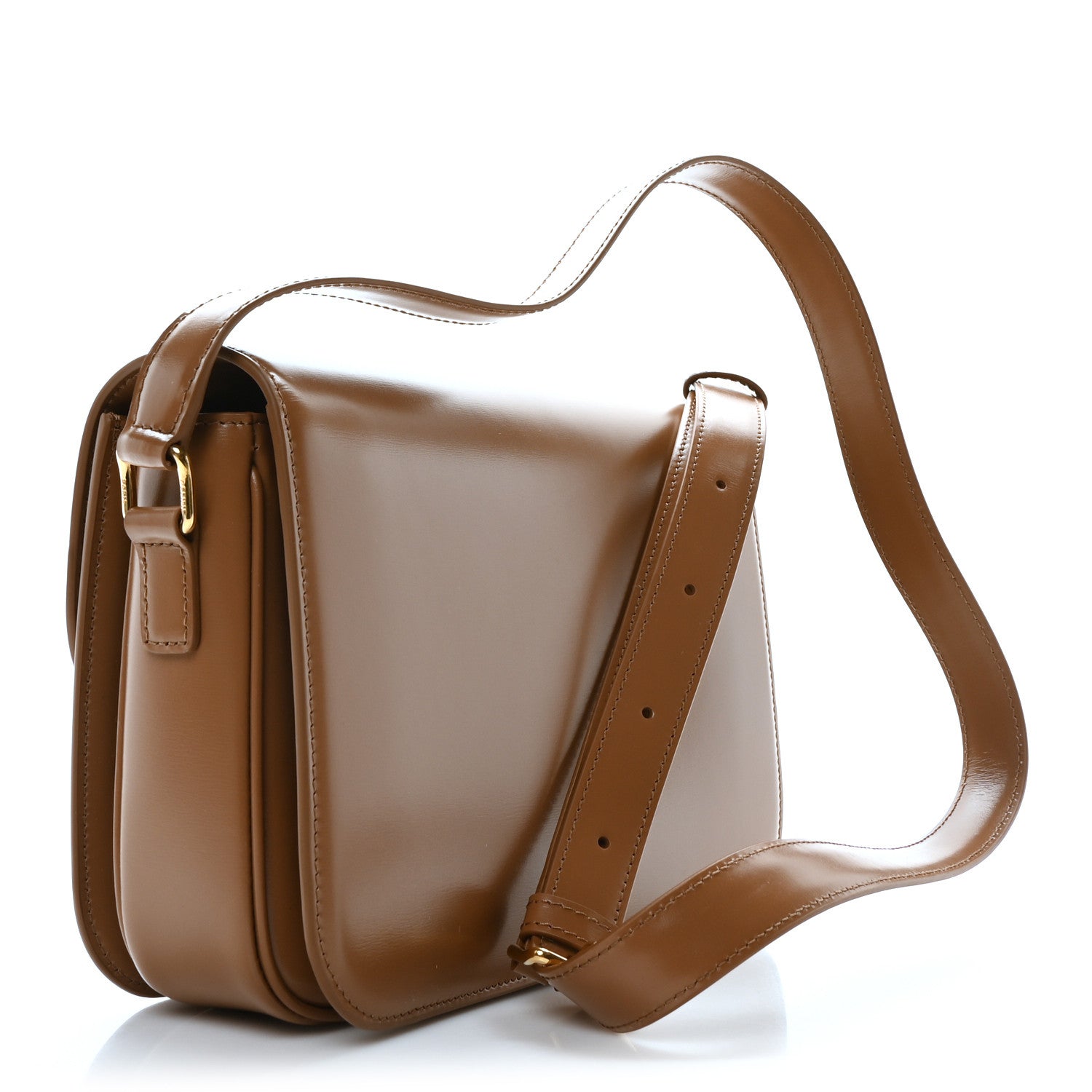 Celine Shiny Calfskin Medium Triomphe Bronze 3 of 10