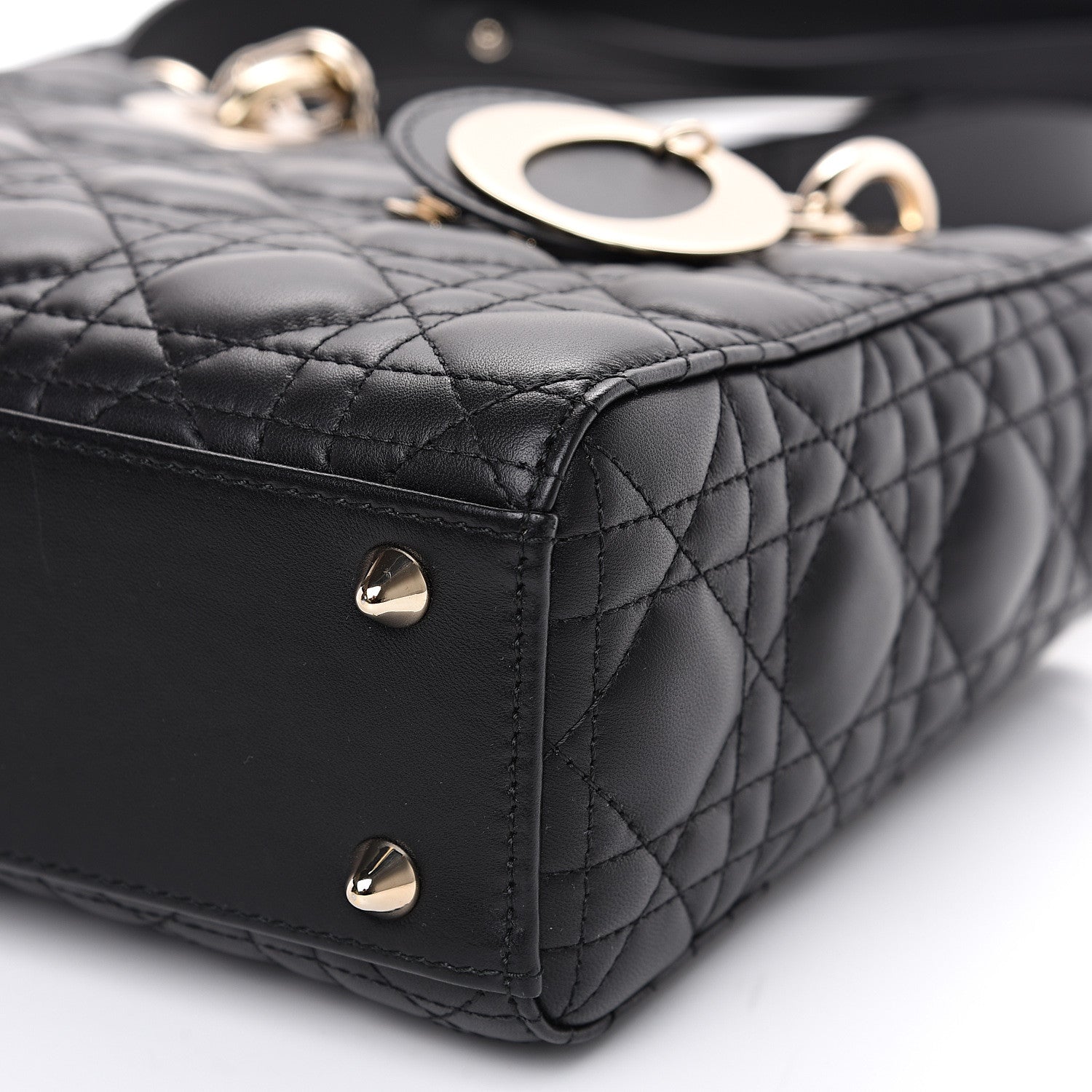 Christian Dior Lambskin Cannage My ABCDior Lady Dior Black 7 of 10