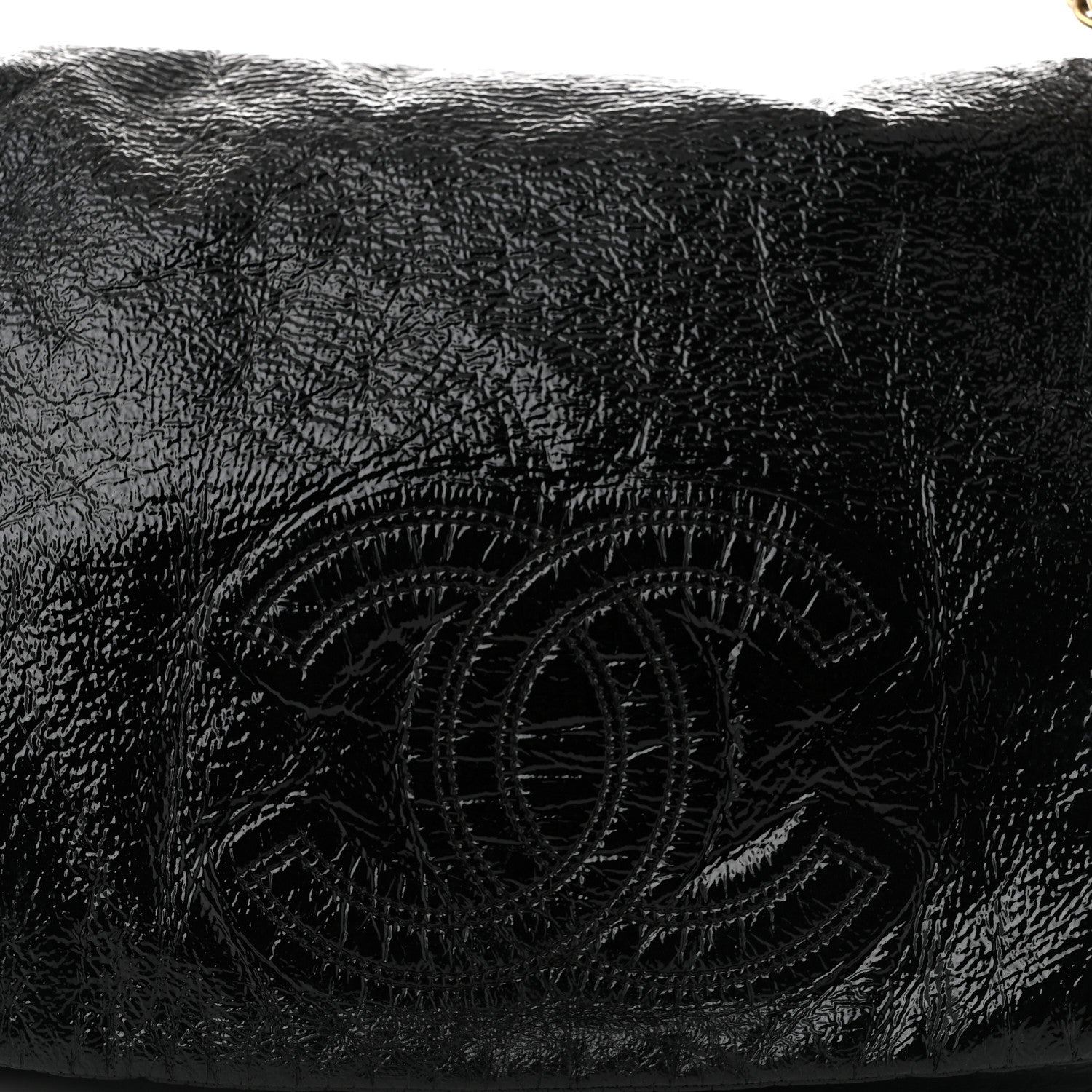 Chanel Vinyl XL Rock and Chain Flap Black 1736127 – FASHIONPHILE