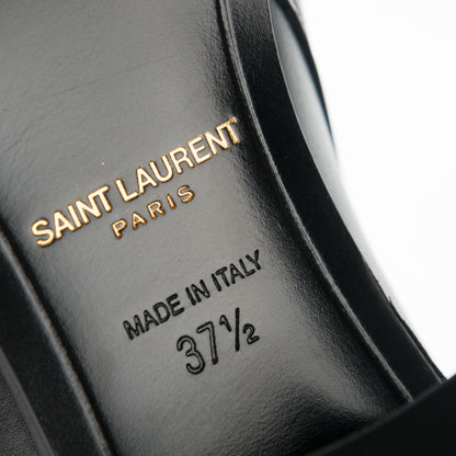 Saint Laurent Smooth Jodhpur Calfskin Blake Ankle Boots 37.5 Black 6 of 7